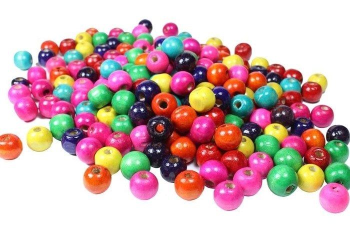 TAHTA 6 MM YUVARLAK BONCUK (1 KG)