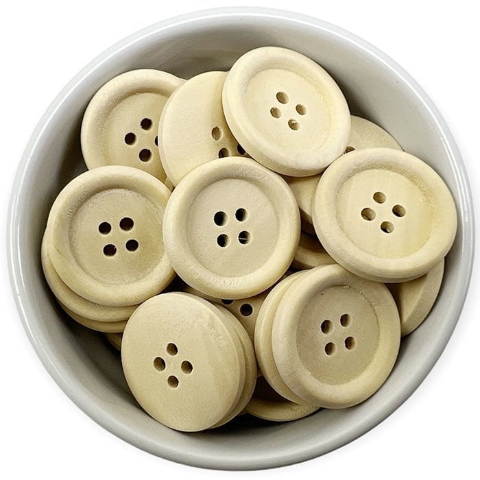 AHŞAP HANDMADE DÜĞME (25MM) (1000AD)