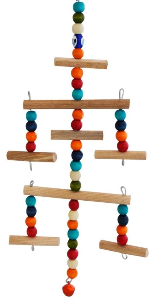 10 CM TEK DELİKLİ AHŞAP ÇUBUK 100 ADET