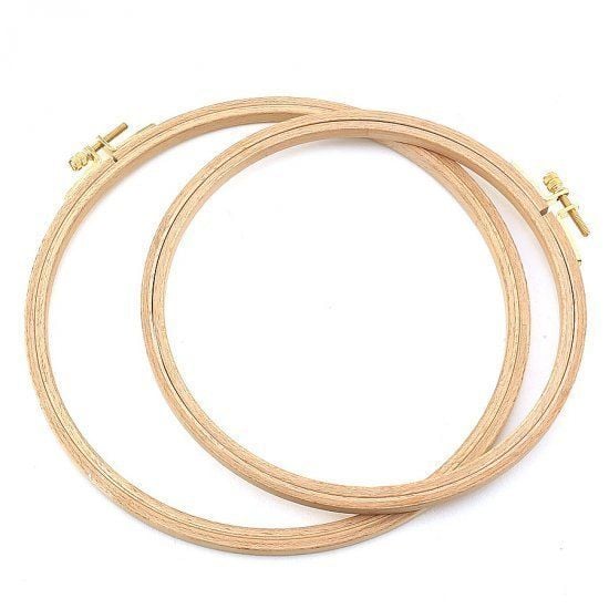 Ahşap Vidalı 22CM Nakış Kasnağı (202-6) 8MM (1AD)