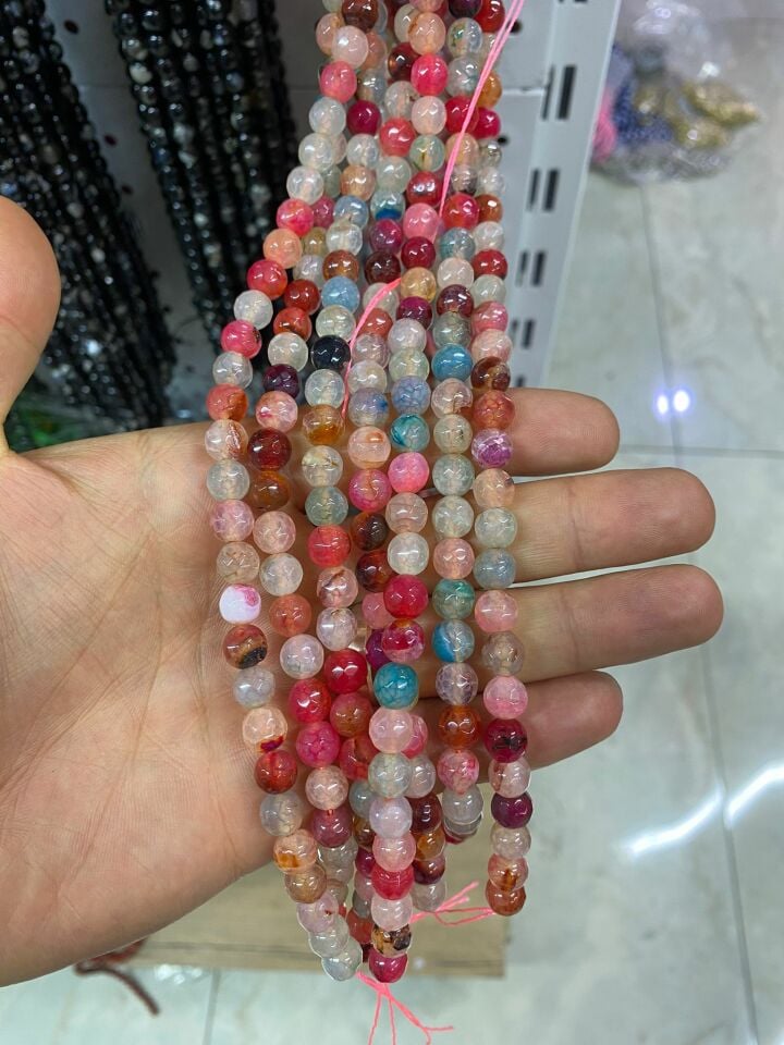 8 MM BONCUK DOĞALTAŞ (1 DİZİ)