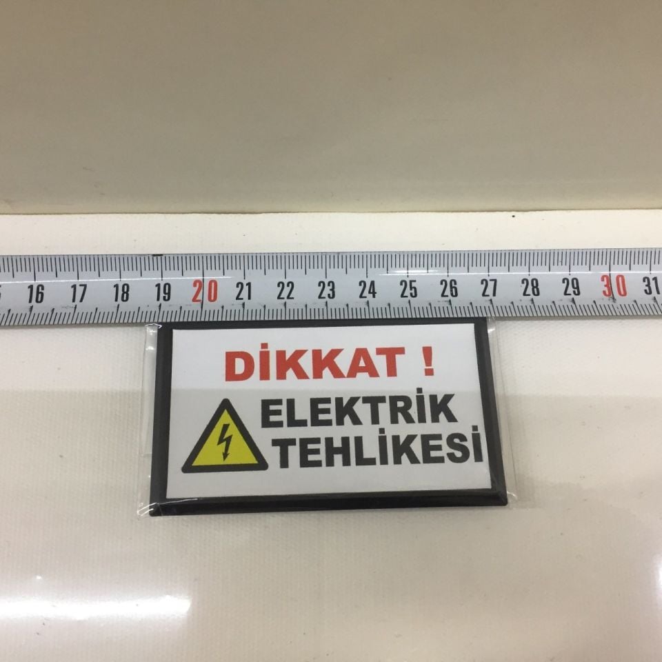 PLASTİK KLİŞE (DİKKAT ELEK.TEHLİKESİ)