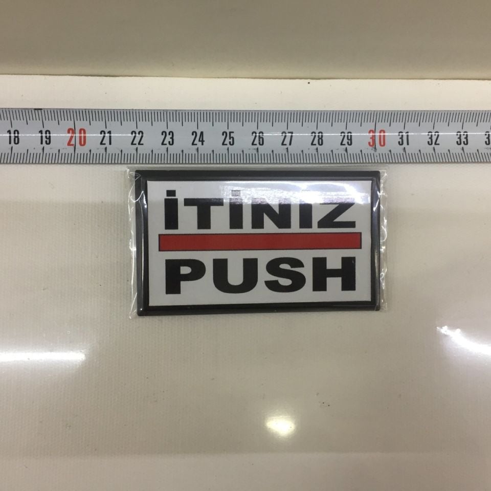 PLASTİK KLİŞE(İTİNİZ PUSH)