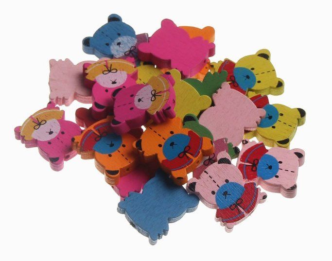 AHŞAP FİGÜRLÜ BONCUK (100GR) KARIŞIK