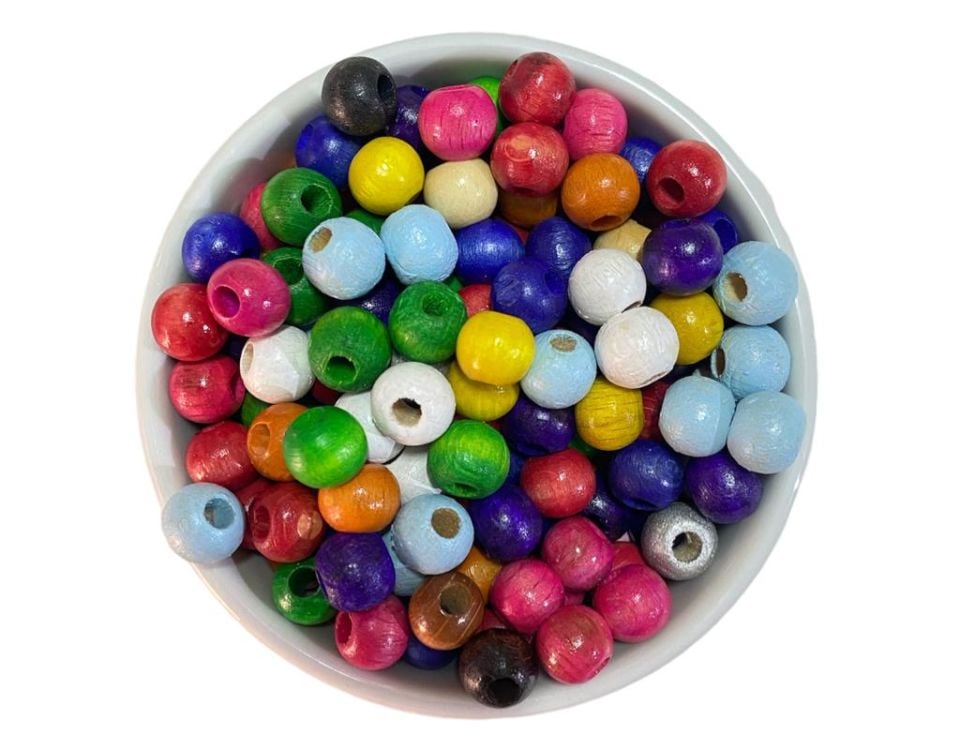 TAHTA 8 MM YUVARLAK BONCUK  (1 KG)