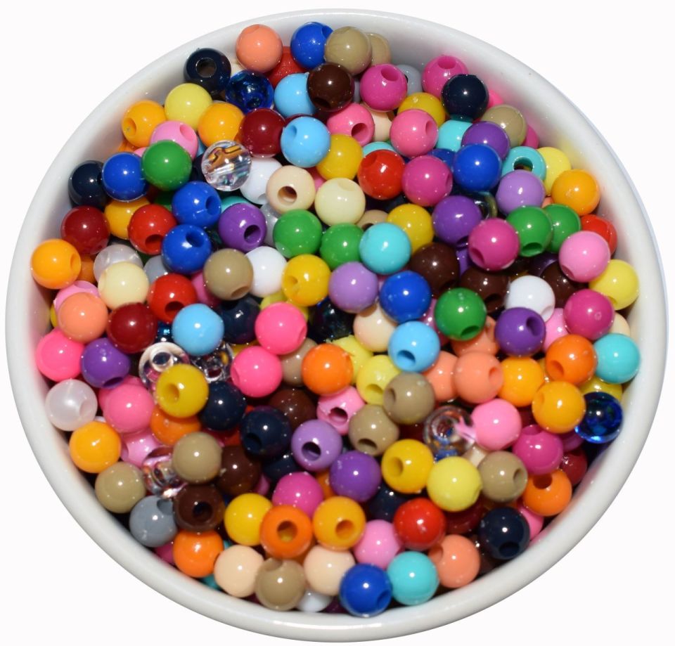 NO:15 *6MM MAKROME BONCUK (9750 ADET) AÇIK KREM