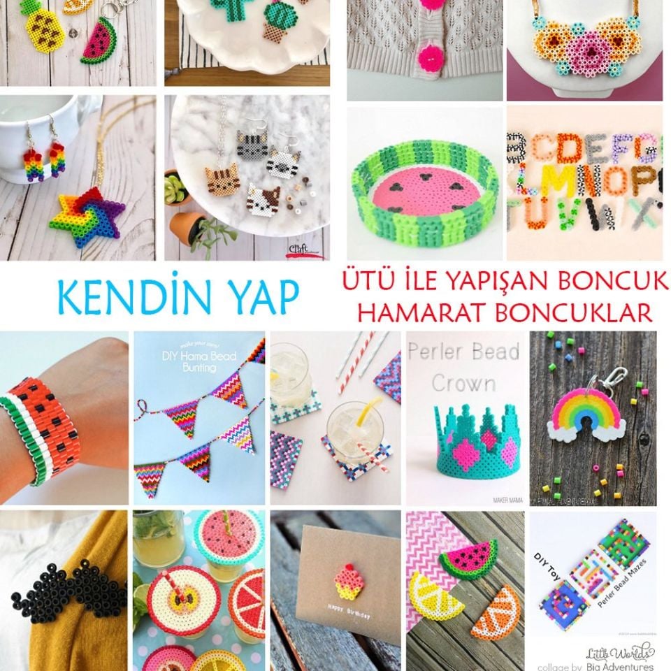 ÜTÜ İLE YAPIŞAN BONCUK SETİ ORTA BOY  - HAMARAT BONCUK SETİ (5000 ADET)