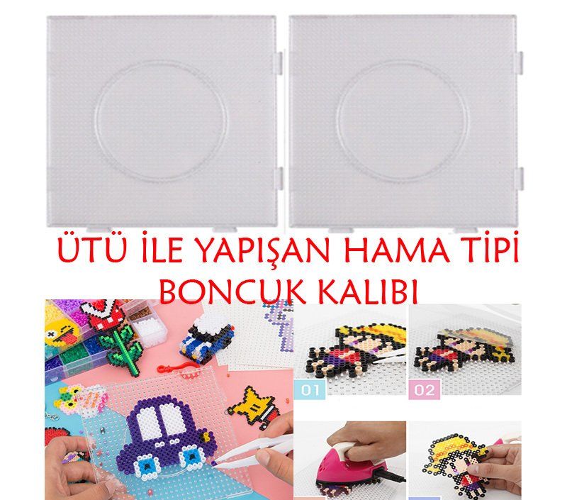ÜTÜ İLE YAPIŞAN BONCUK SETİ BÜYÜK BOY - HAMARAT BONCUK SETİ (14.000 ADET)