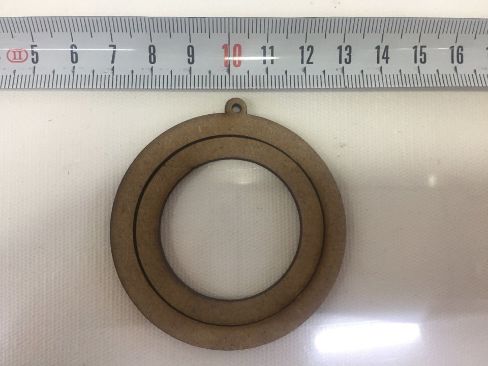 AHŞAP YUVARLAK KOLYE (6CM)