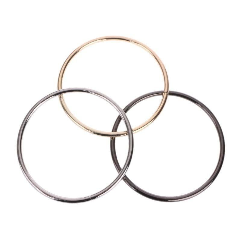 14 CM METAL ÇANTA SAPI YUVARLAK HALKA ALTIN