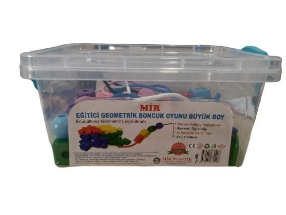 EĞİTİCİ GEOMETRİK BONCUK OYUNU BÜYÜK BOY(1 KUTU)