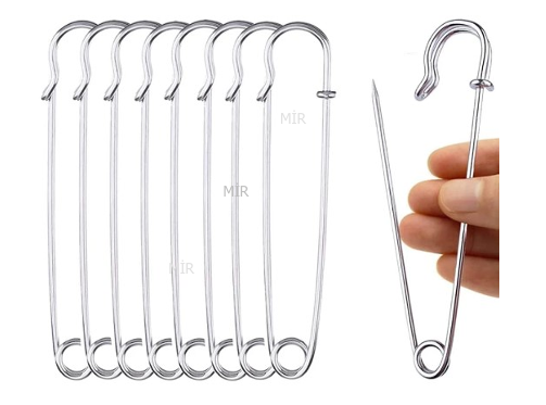 KÜÇÜK DÜZ 6 CM İSKOÇ İĞNESİ (144 ADET)