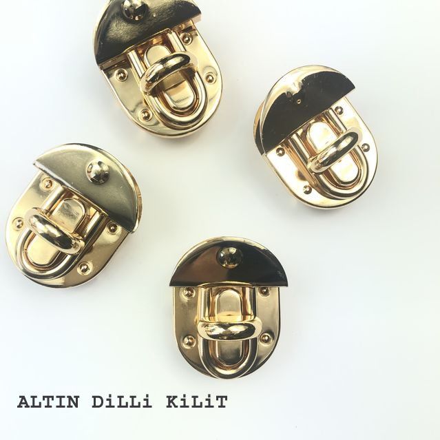 ÇANTA KİLİDİ (2 ADET) GÜMÜŞ OVAL KİLİT