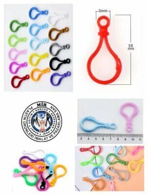 PLASTİK ANAHTARLIK HALKASI BÜYÜK BOY (250 ADET)