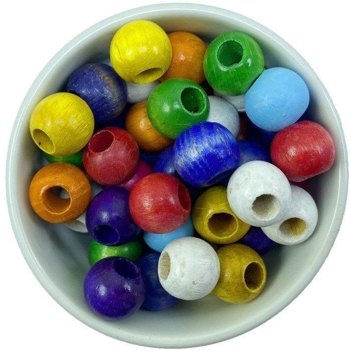 TAHTA 14MM YUVARLAK BONCUK (1050 ADET) KREM