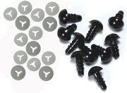 8 MM AMİGURUMİ VİDALI GÖZ ( 100 ADET - 50 ÇİFT)