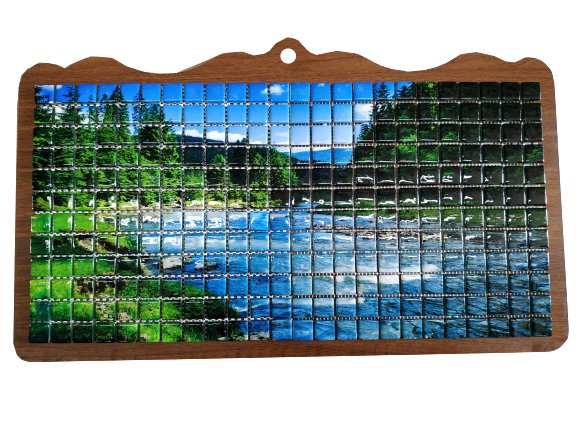 RESİMLİ CAM MOZAİK ( ADET) Eyfel kulesi resmi