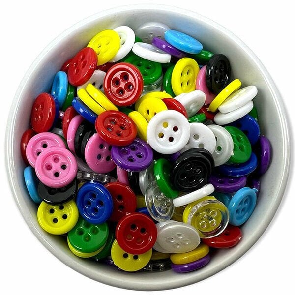 18'' BOY KARIŞIK RENKLİ DÜĞME(1000 ADET)