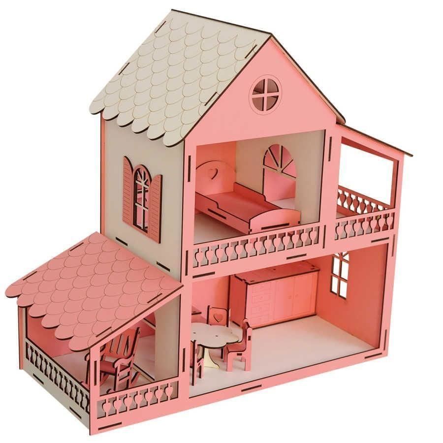 AHŞAP BARBİE OYUN EVİ (1 ADET)