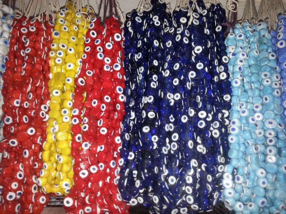 KÜÇÜK DANAGÖZ CAM BONCUK (50 Adet) AÇIK MAVİ