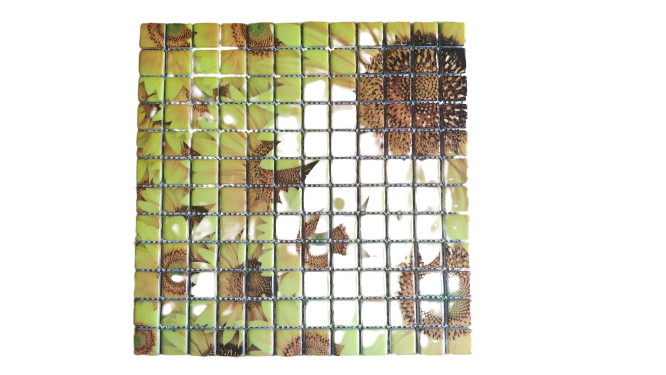 RESİMLİ CAM MOZAİK 6 ASLAN MODELİ