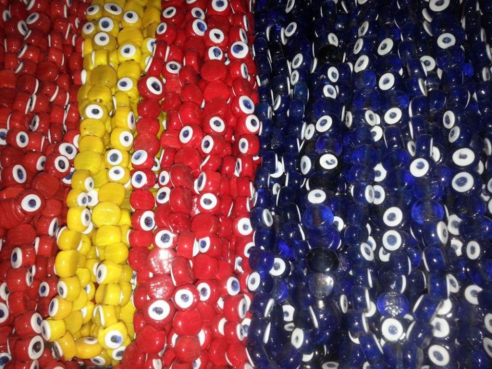 KÜÇÜK DANAGÖZ CAM BONCUK (50 Adet) NAZALIK LACİVERT