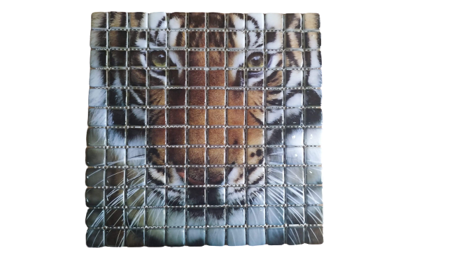 RESİMLİ CAM MOZAİK 8 KAPLAN MODEL