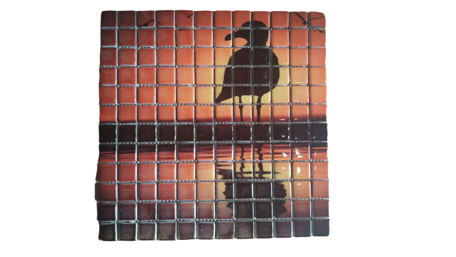 RESİMLİ CAM MOZAİK 8 KAPLAN MODEL