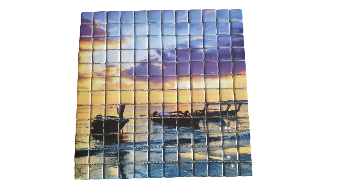 RESİMLİ CAM MOZAİK 12 UĞUR BÖCEĞİ MDOELİ