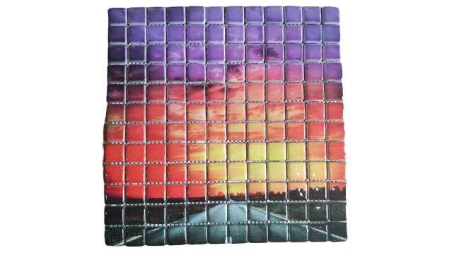 RESİMLİ CAM MOZAİK 11 KÖPEK BALIĞI MODELİ