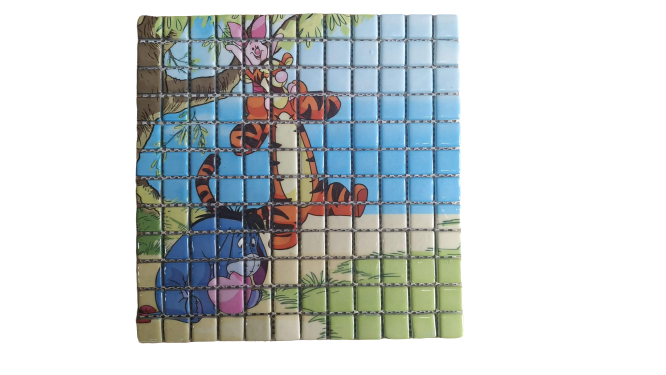 RESİMLİ CAM MOZAİK 10 DENİZ YEŞİL MODELİLİ