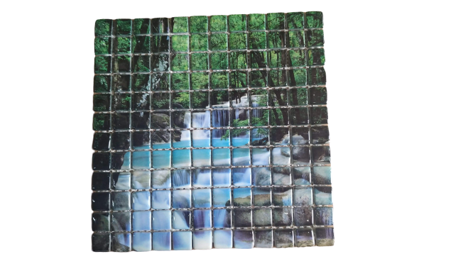 RESİMLİ CAM MOZAİK 10 DENİZ YEŞİL MODELİLİ