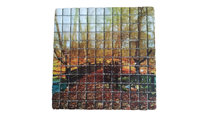 RESİMLİ CAM  MOZAİK 14 BULUTLU GÖKYÜZÜ