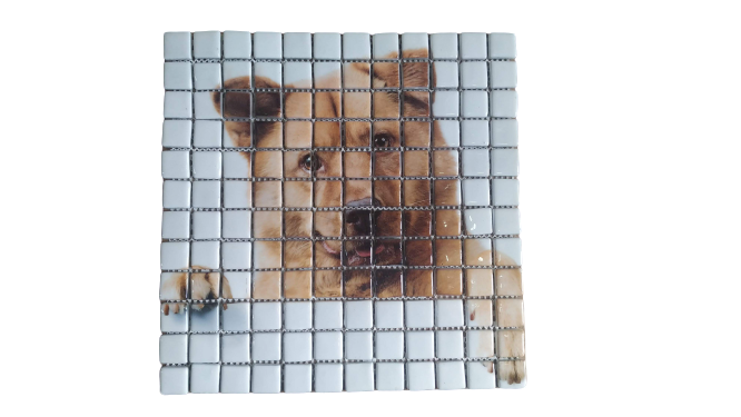 RESİMLİ CAM  MOZAİK 14 BULUTLU GÖKYÜZÜ